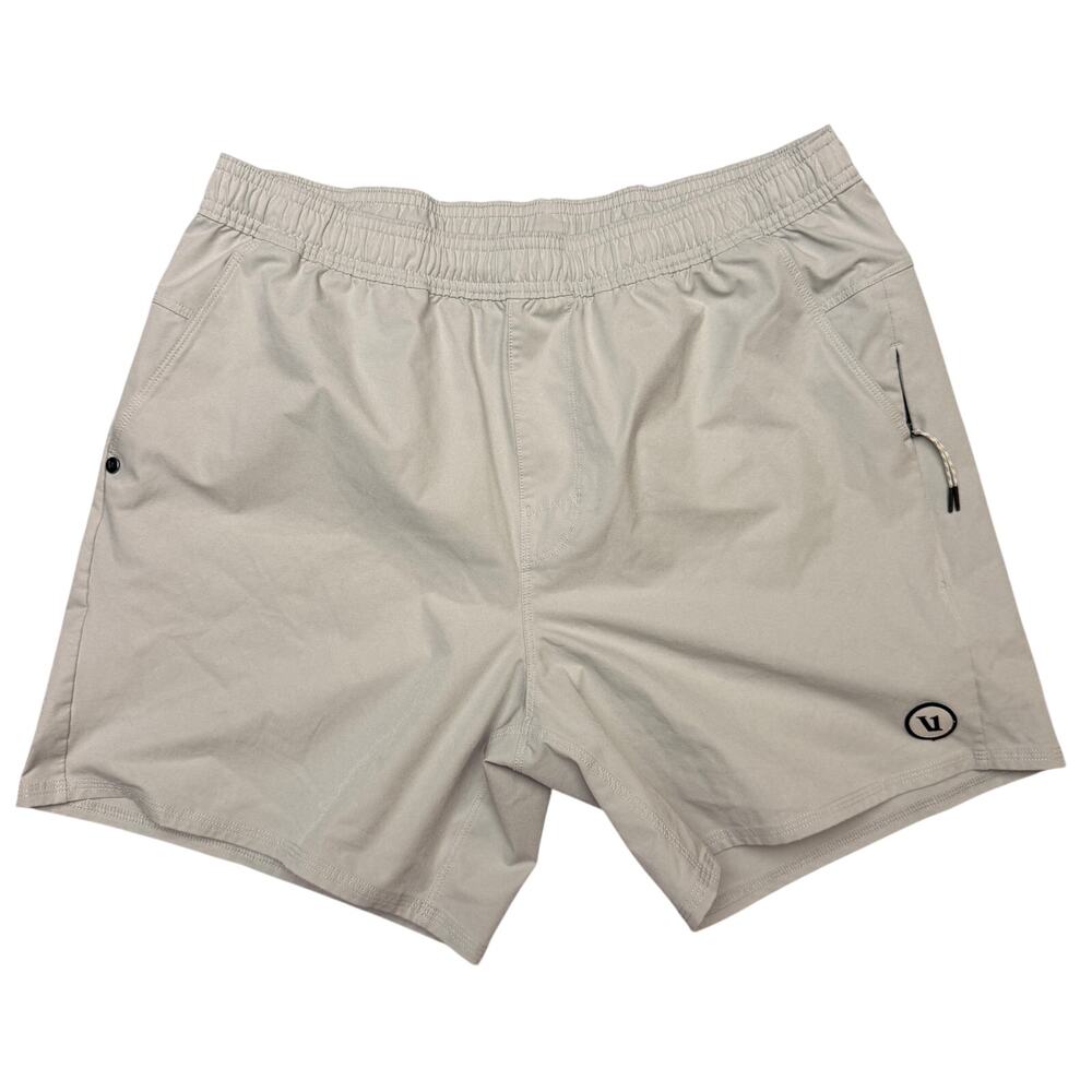 Vuori Maverick Volley Quick Dry Athletic Short Men's Large Grey Sportswear
